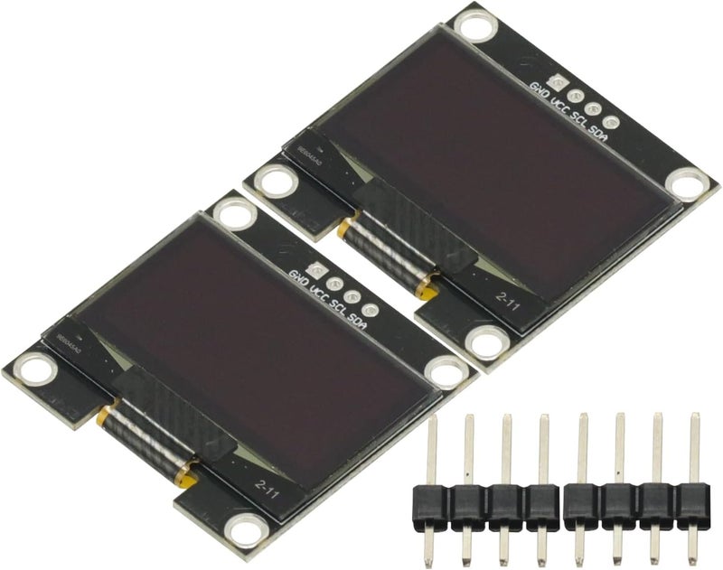 GODIYMODULES 2 Pcs 4PIN 1.3" 1.3 inch IIC I2C OLED Display Module 128x64 SSH1106 Digital OLED LCD Display White Module for Arduino Raspberry Pi Screen 12864 LCD Screen Board - Image 2